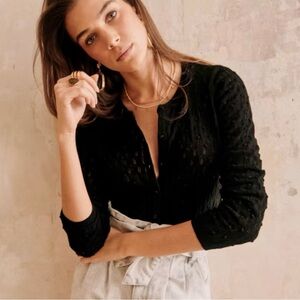 Sezane Philippe cotton cardigan